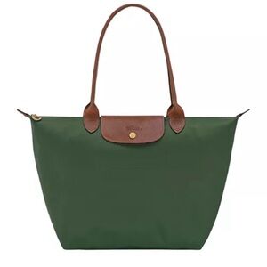 Longchamp Large Le Pliage British Green